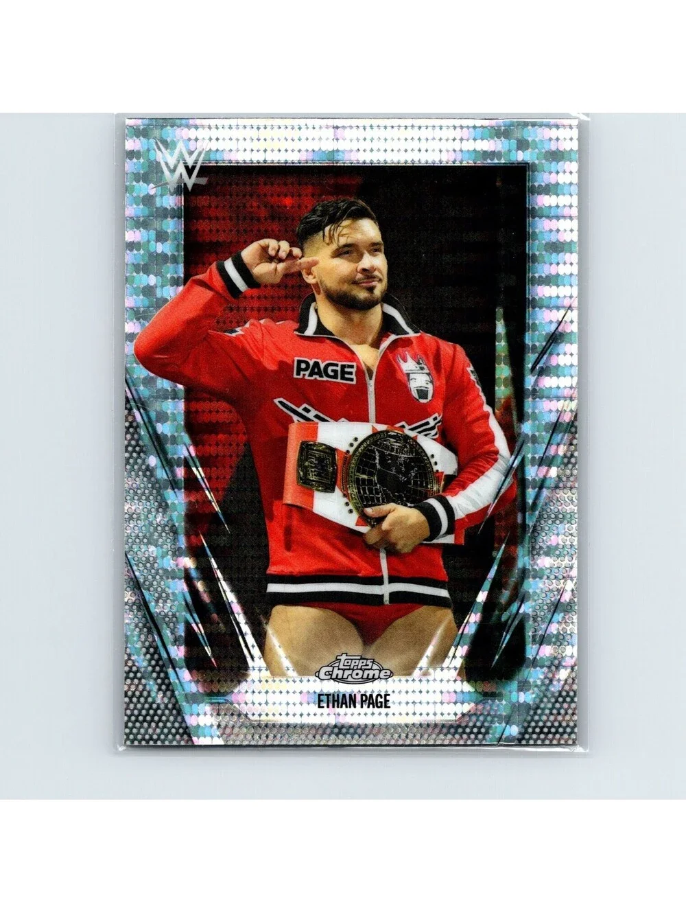 2026 Topps Chrome WWE Ethan Page #133 Sonar Refractor